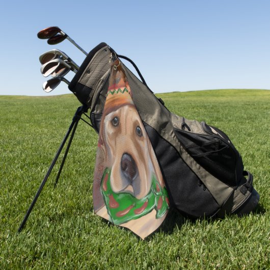 LABRADOR RETRIEVER GOLFHANDTUCH (Gras)