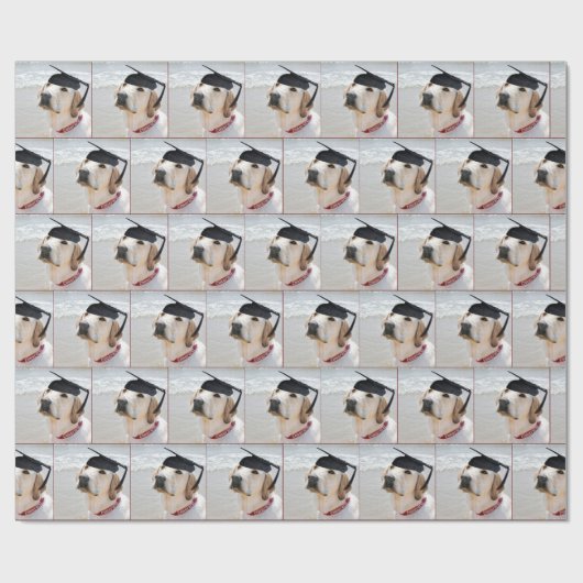 Labrador Retriever Graduate With Cap Geschenkpapier (Flach)