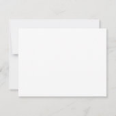 Labrador Retriever Gray Border Monogram Note Card Mitteilungskarte (Rückseite)