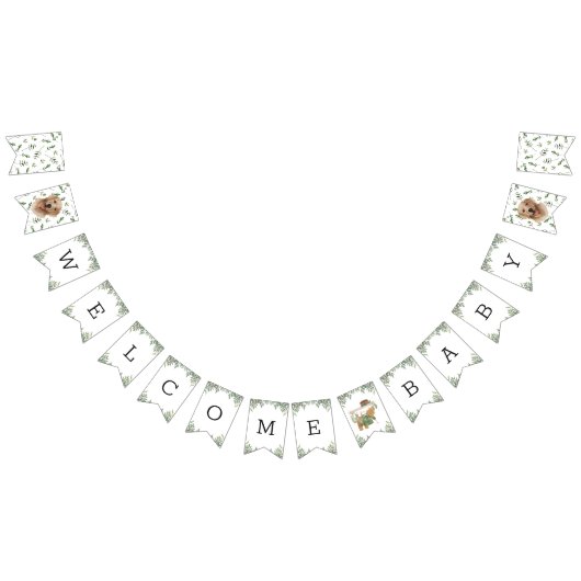 Labrador Retriever Green Baby Shower Puppy Wimpelkette (Alle)