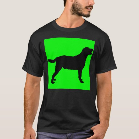 Labrador Retriever Green Background T-Shirt (Vorderseite)