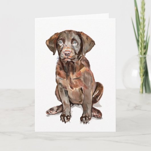 Labrador Retriever Grußkarte Karte (Vorderseite)