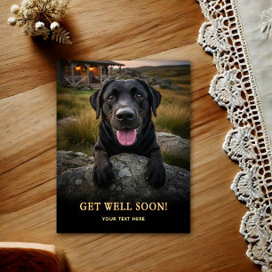 Labrador Retriever Gute Besserung Postkarte
