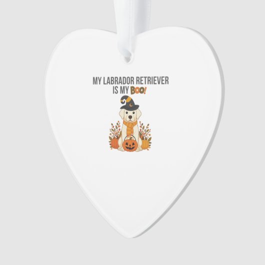 Labrador Retriever Halloween Dog Funny Spooky Boo Ornament (Vorderseite)
