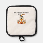 Labrador Retriever Halloween Dog Funny Spooky Boo Topflappen (Vorderseite)