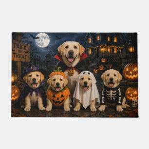 Labrador Retriever Halloween Familiennacht Fußmatte