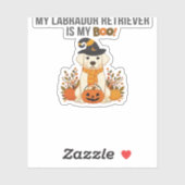 Labrador Retriever Halloween Hund Funny Spooky Boo Aufkleber (Blatt)