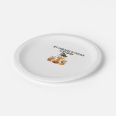 Labrador Retriever Halloween Hund Funny Spooky Boo Pappteller (Schrägansicht)