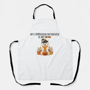 Labrador Retriever Halloween Hund Funny Spooky Boo Schürze