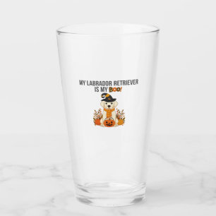 Labrador Retriever Halloween-Hund Lustiger Gruseli Glas