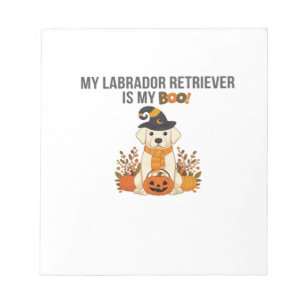 Labrador Retriever Halloween-Hund Lustiger Gruseli Notizblock
