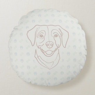 Labrador Retriever. Happiness Edition! Rundes Kissen