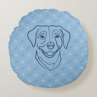Labrador Retriever. Happiness Edition! Rundes Kissen