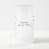 Labrador Retriever. Happiness, Retriever Edition! Mattglas Bierglas (Mittel)