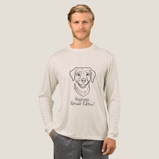 Labrador Retriever. Happiness, Retriever Edition! Tri-Blend Shirt (Volle Vorderseite)