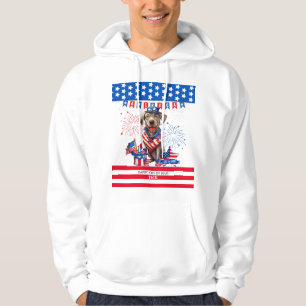 Labrador Retriever Happy 4. Juli Unabhängigkeit Hoodie