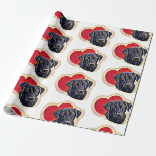 Labrador Retriever Heart Geschenkpapier