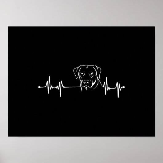 Labrador Retriever - Heartbeat Poster (Vorne)