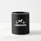 Labrador Retriever Heartbeat Tasse (Zentrum)
