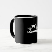 Labrador Retriever Heartbeat Tasse (Vorderseite Links)