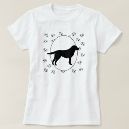 Labrador Retriever Hearts and Pawprints T-Shirt