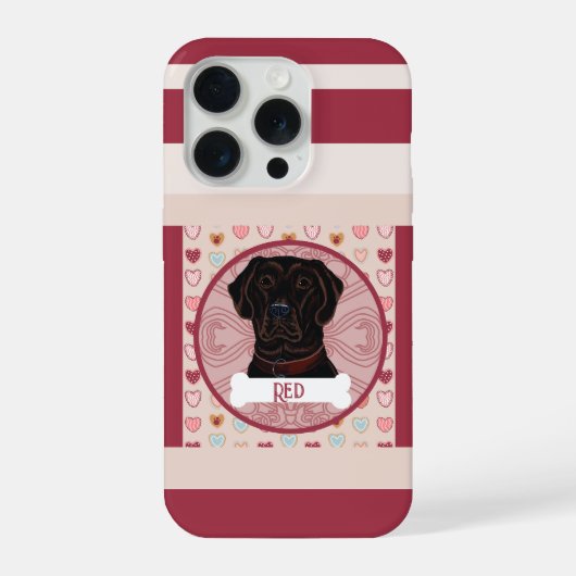 Labrador Retriever Herz iPhone 11 Pro Hülle iPhone 15 Pro Hülle (Rückseite)