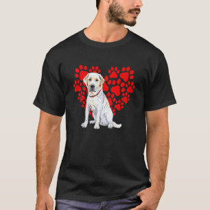 Labrador Retriever Herz Pfote Valentinstag Hundeli T-Shirt