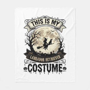 Labrador Retriever Hexe Halloween Kostüm Shirt_1 Fleecedecke