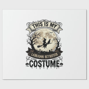 Labrador Retriever Hexe Halloween Kostüm Shirt_1 Geschenkpapier