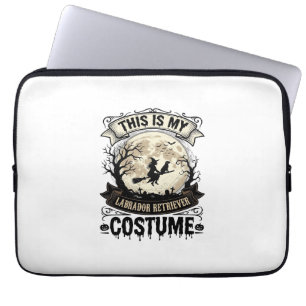 Labrador Retriever Hexe Halloween Kostüm Shirt_1 Laptopschutzhülle