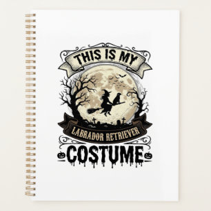 Labrador Retriever Hexe Halloween Kostüm Shirt_1 Planer