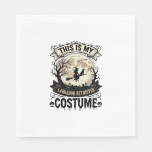 Labrador Retriever Hexe Halloween Kostüm Shirt_1 Serviette