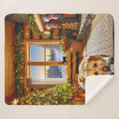 Labrador Retriever Holiday Sherpadecke (Vorderseite (Horizontal))