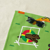 Labrador Retriever Hund Agility Strandtuch (Beispiel)