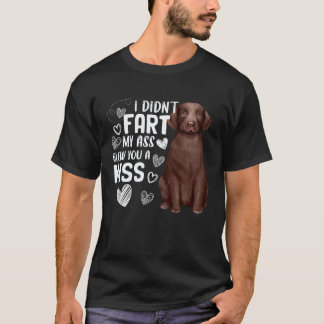 Labrador Retriever Hund   Cute Furz Blies Küsschen T-Shirt