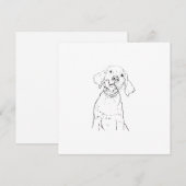 Labrador Retriever Hund Danke Karte (Vorne/Hinten)