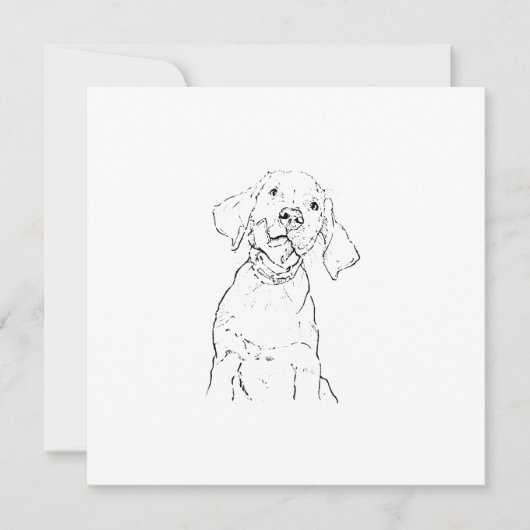 Labrador Retriever Hund Danke Karte (Vorderseite)