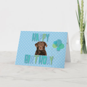 Labrador Retriever Hund Happy Birthday Card Karte