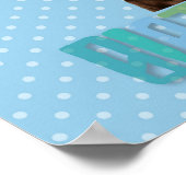 Labrador Retriever Hund Happy Birthday Poster (Ecke)