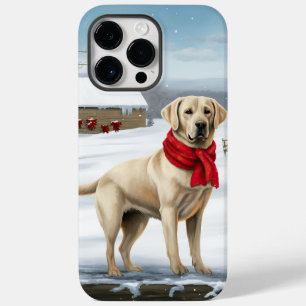 Labrador Retriever Hund im Schnee Weihnachten Case-Mate iPhone 14 Pro Max Hülle