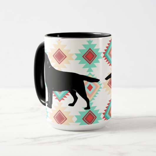 Labrador Retriever Hund im Südwesten Tasse (Vorderseite Links)