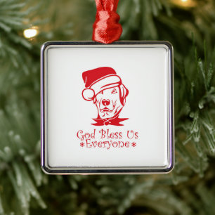Labrador Retriever Hund mit dem Weihnachtsmann Ornament Aus Metall