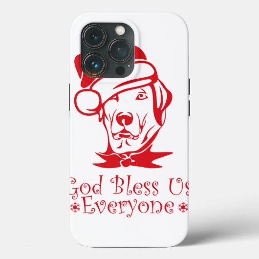 Labrador Retriever Hund mit Weihnachtsmannmütze Case-Mate iPhone Hülle (Rückseite)