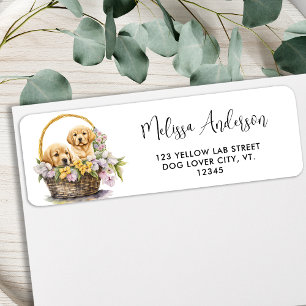 Labrador Retriever Hund Niedliche Welpen Rücksende