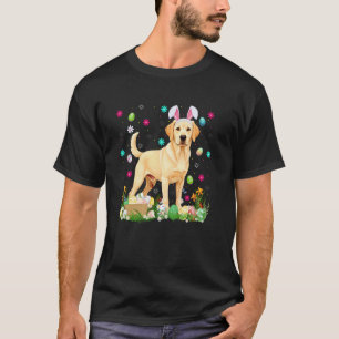 Labrador Retriever Hund Ostereier-Suche Bunny Ohr  T-Shirt