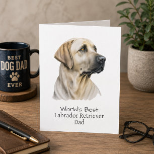 Labrador Retriever Hund Papa Vatertag Karte