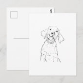 Labrador Retriever Hund Postkarte (Vorne/Hinten)