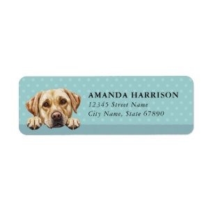 Labrador Retriever Hund Rücksendeadressetiketten