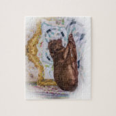 Labrador retriever-Hund, schlafend, Puzzlespiel Puzzle (Vertikal)