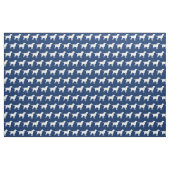 Labrador Retriever Hund Silhouette Labrador Navy B Stoff (Fat Quarter (45,7 x 55,9 cm))